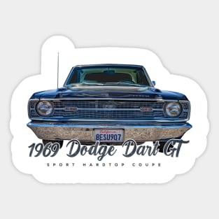 1969 Dodge Dart GT Sport Hardtop Coupe Sticker